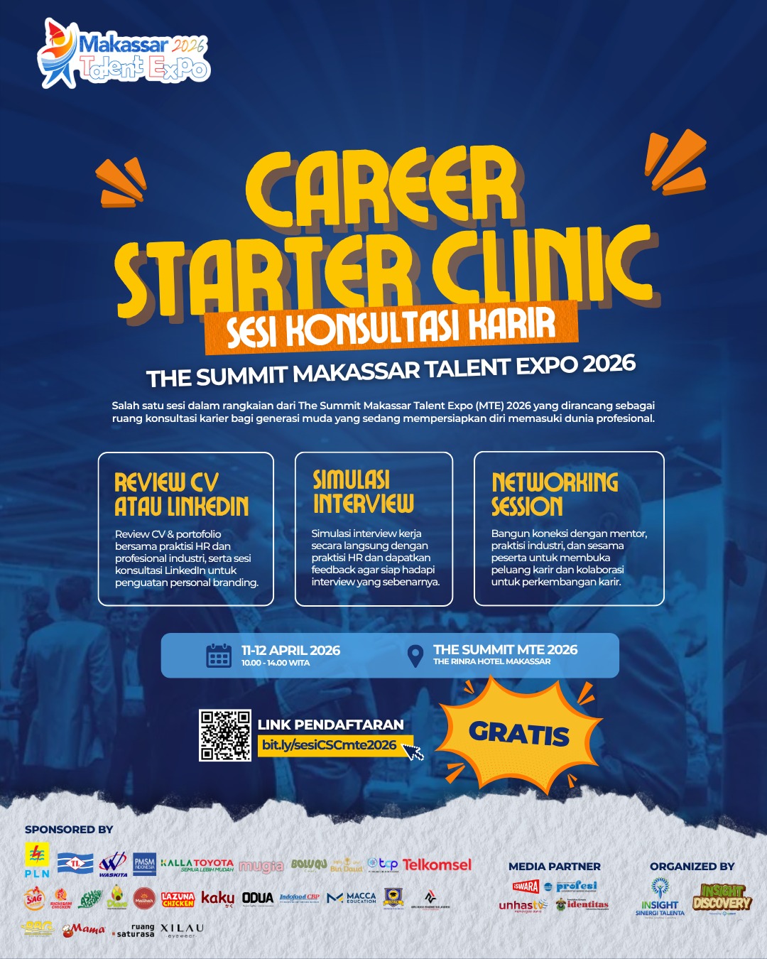Siapkan Karir Cemerlang di Career Starter Clinic: Sesi Konsultasi Karir Gratis di Makassar Talent Expo 2026